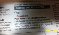 Agosto 2013 - Paolo Jannacci a Gravedona - Pianomaster 2013 (62090 bytes)
